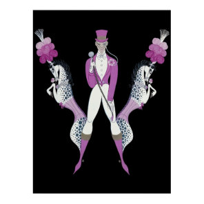 Erté - The Letter W from the Alphabet Suite, 1976 Poster