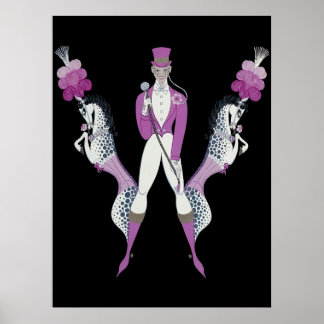 Erté - The Letter W from the Alphabet Suite, 1976 Poster