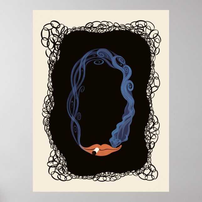 Erté - The Numerals Suite, The Number 0 Poster (Front)