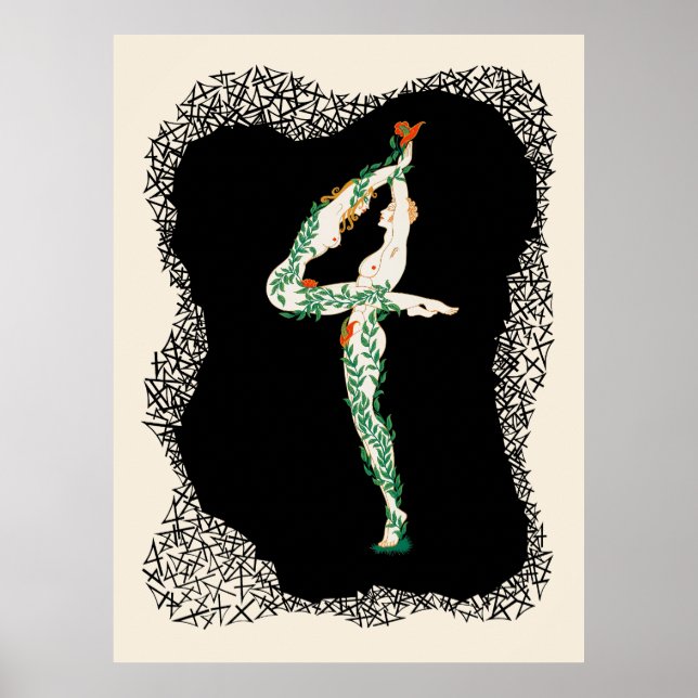 Erté - The Numerals Suite, The Number 4 Poster (Front)