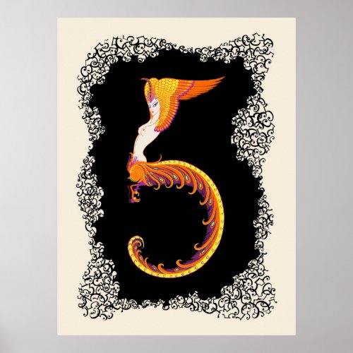 Ert _ The Numerals Suite The Number 5 Poster