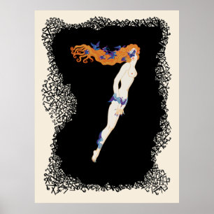 Erté - The Numerals Suite, The Number 7 Poster