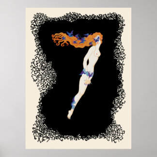 Erté - The Numerals Suite, The Number 7 Poster