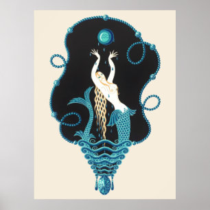 Erté - The Precious Stones Suite, Sapphire, 1969 Poster