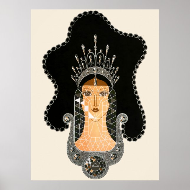 Erté - The Precious Stones Suite, Sapphire, 1969 Poster (Front)