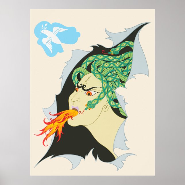 Erté - The Seven Deadly Sins Suite, Anger, 1983 Poster (Front)