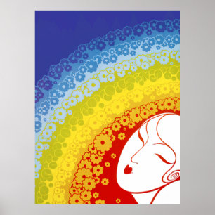 Erté - The Twenties Remembered Suite, Rainbow Poster