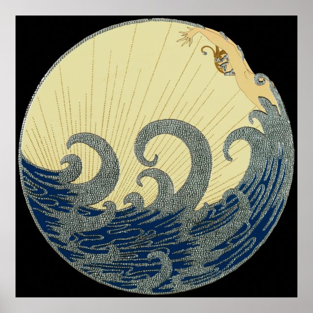 Erté - The Wave [Night Version] Poster (Front)