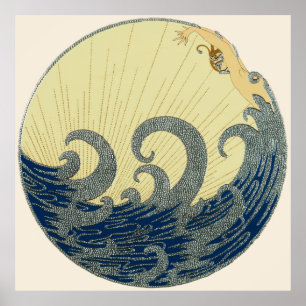 Erté - The Wave Poster