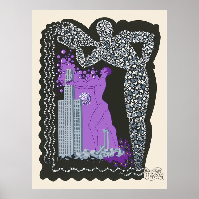 Erté - The Zodiac Suite, Aquarius Poster (Front)