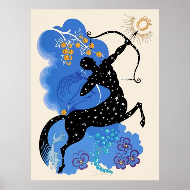 Erté - The Zodiac Suite, Sagittarius Poster (Front)