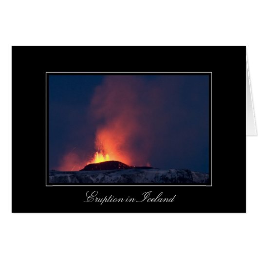 Eruption in Iceland #1 Cards (Front Horizontal)