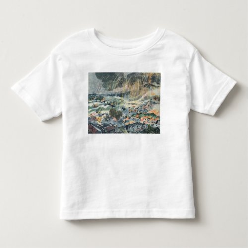 Eruption of a Volcano on Martinique Toddler T_shirt