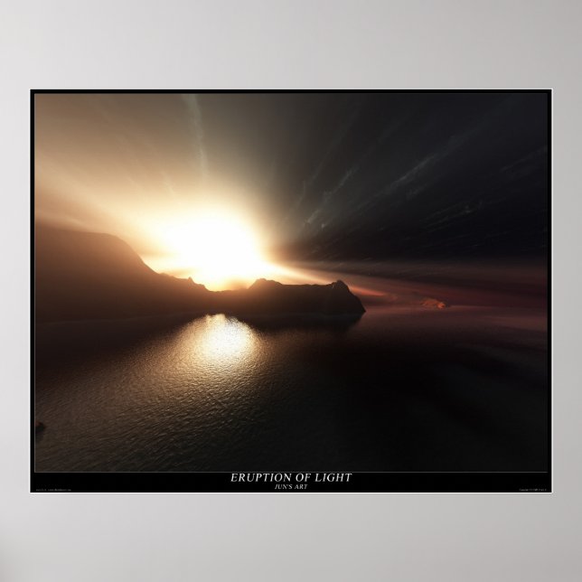 Eruption of light poster (Front)