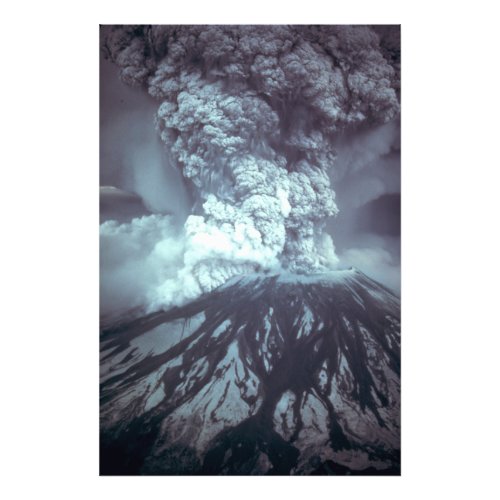 Eruption of Mount Saint Helens Stratovolcano 1980 Photo Print