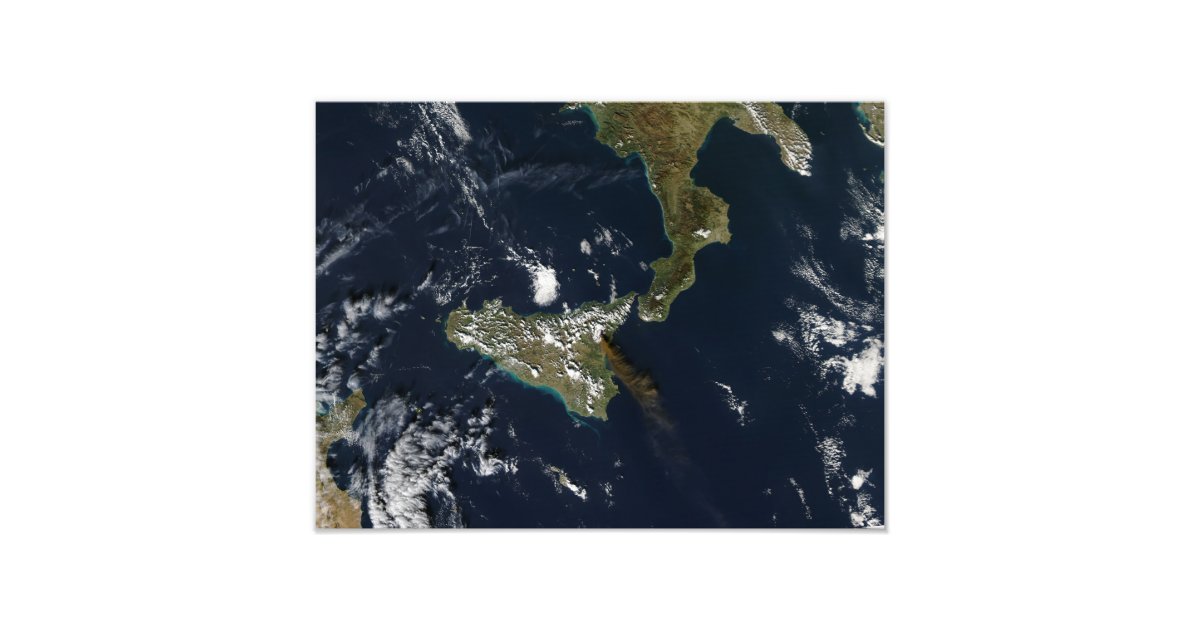 Eruption of Mt Etna in Sicily Photo Print | Zazzle.com