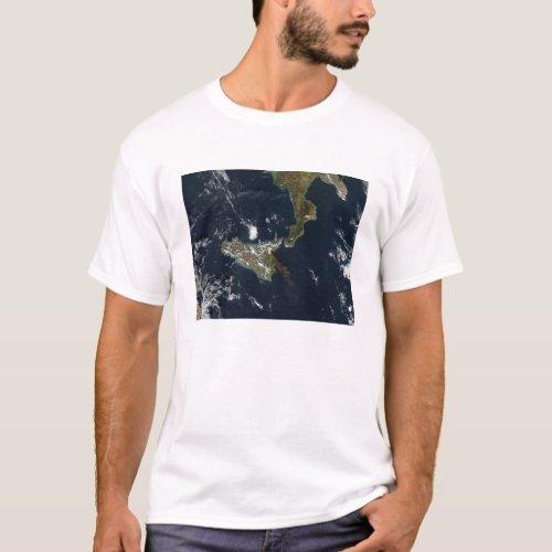 Eruption of Mt Etna in Sicily T_Shirt