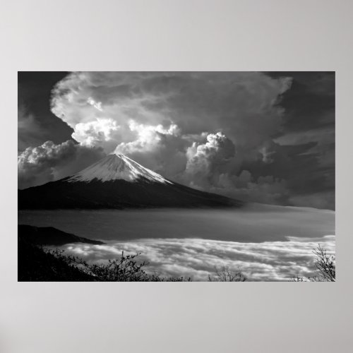 ERUPTION of MT FUJI Poster