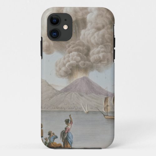 Eruption of Vesuvius Monday 9th August 1779 plat iPhone 11 Case