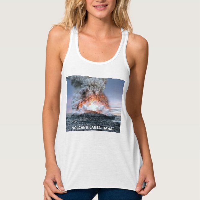 Eruption of volcano Kilauea, Hawaii Tank Top (Front)