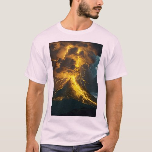 Eruptive Symphony French Cantal Volcano Leggings T_Shirt