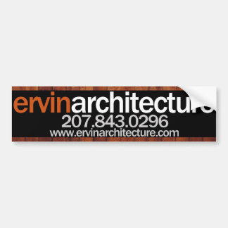 Ervin Architecture Bumper Sticker
