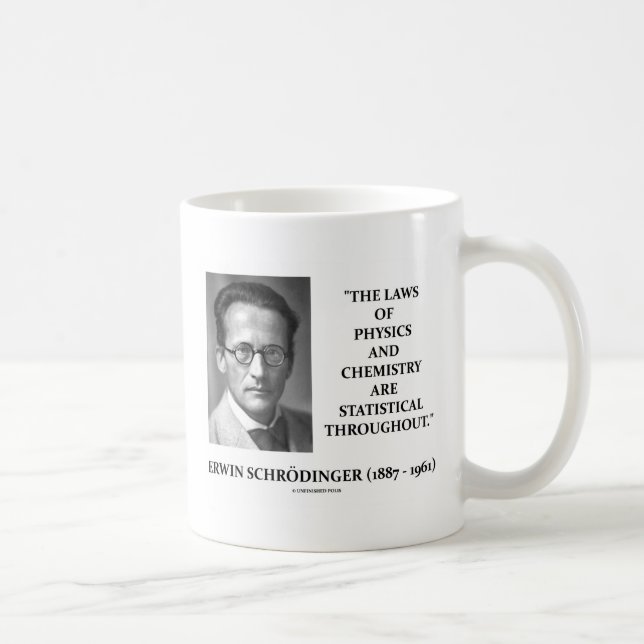 Erwin Schrödinger Physics Chemistry Statistical Coffee Mug (Right)