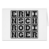 Erwin Schrodinger, Quantum Theorist (Front Horizontal)