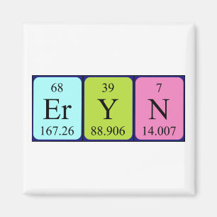 Eryn periodic table name magnet