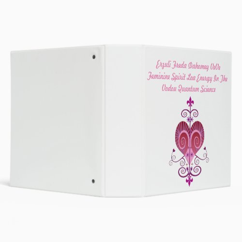 ERZULI FREDA DAHOMEY VEVE 3 RING BINDER