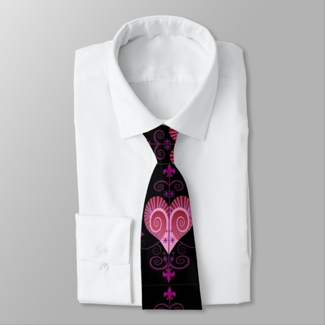 ERZULI FREDA DAHOMEY VEVE ENERGY OF LOVE IN VODOU NECK TIE (Tied)