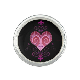 ERZULI FREDA DAHOMEY VEVE SECRET VODOU GEOMETRY RING