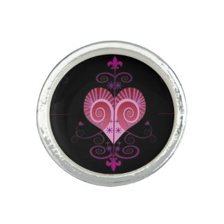 ERZULI FREDA DAHOMEY VEVE SECRET VODOU GEOMETRY RING