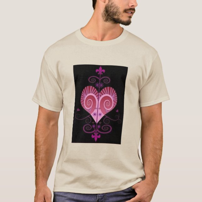 ERZULI FREDA DAHOMEY VEVE SECRET VODOU GEOMETRY  T-Shirt (Front)