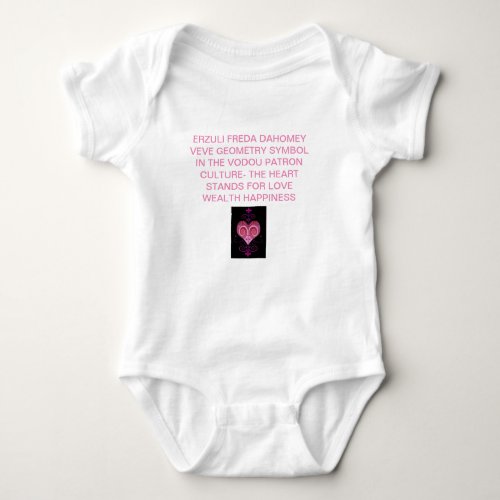  ERZULI FREDA DAHOMEY VEVE T_Shirt Baby Bodysuit