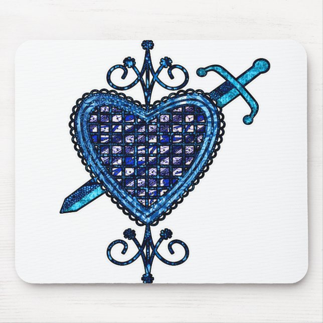 Erzulie Dantor Veve Sigil Mouse Pad (Front)