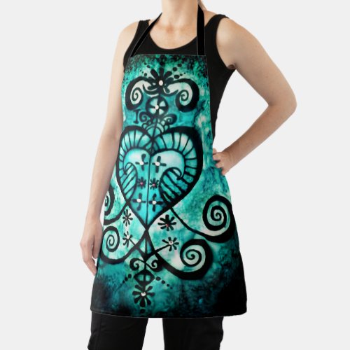 Erzulie Freda Blue Teal Apron