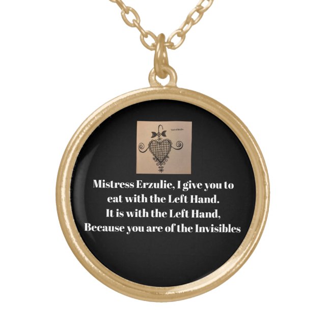 Erzulie Freda Love Ritual Necklace (Original Veve) (Front)