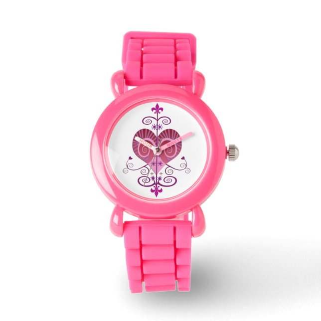 Erzulie Freda Pink Glitter Watch (Front)