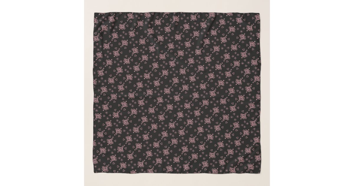 Erzulie Freda Voodoo Veve Heart Hoodoo Sigil Love Scarf Zazzle Com