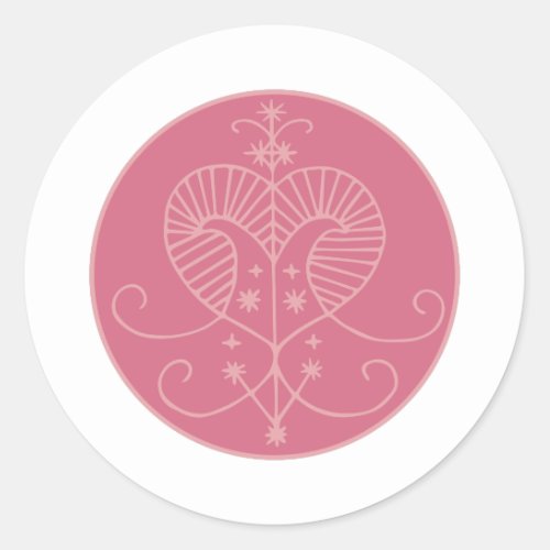 Erzulie Veve Classic Round Sticker