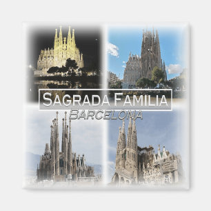ES0126 Europe, Spain, Barcelona, Sagrada Familia, Magnet
