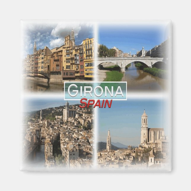 ES0140 Europe, Spain, Girona, Fridge Magnet (Front)