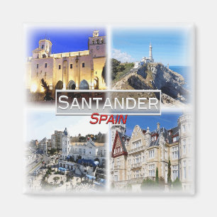 ES0142 Europe, Spain, Santander, Fridge Magnet