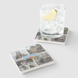 ES Barcelona - Sagrada Familia - Casa Batllo Stone Coaster