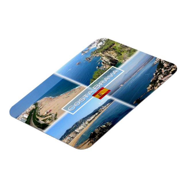ES Costa Brava - Calella Beach -Tossa de Mar - Magnet (Left Side)