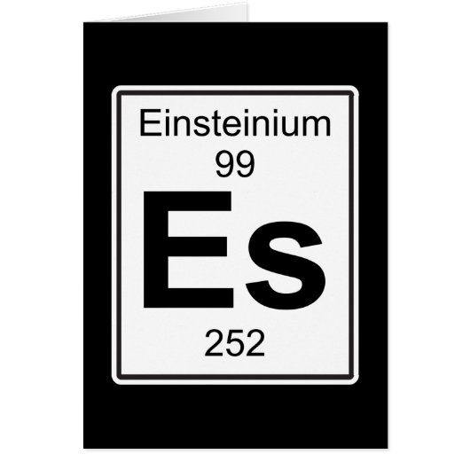 Es - Einsteinium Cards (Front)