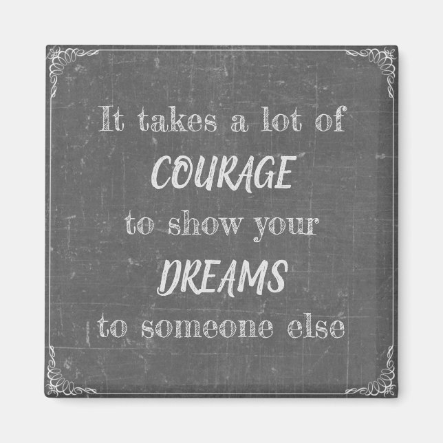 Es erfordert Mut Magnet (Front)