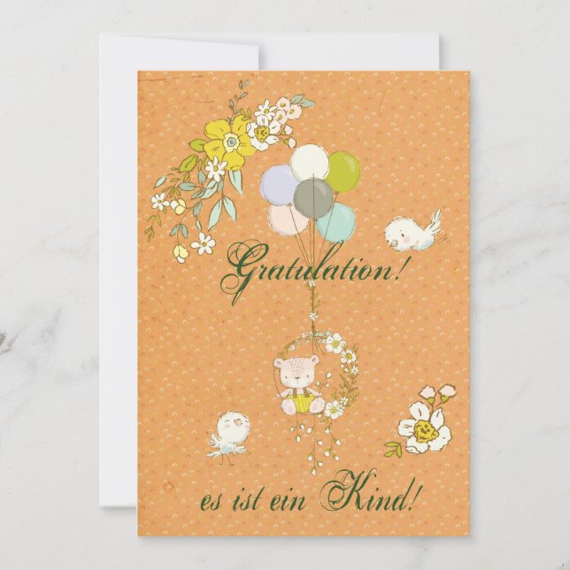 Es ist ein Kind! Card (Front)