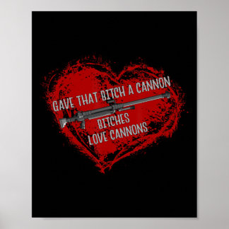 Es Love Cannons Funny Adult Meme Gamer Anime  Poster